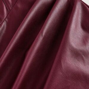 Burgundy Leather Dress ❤️